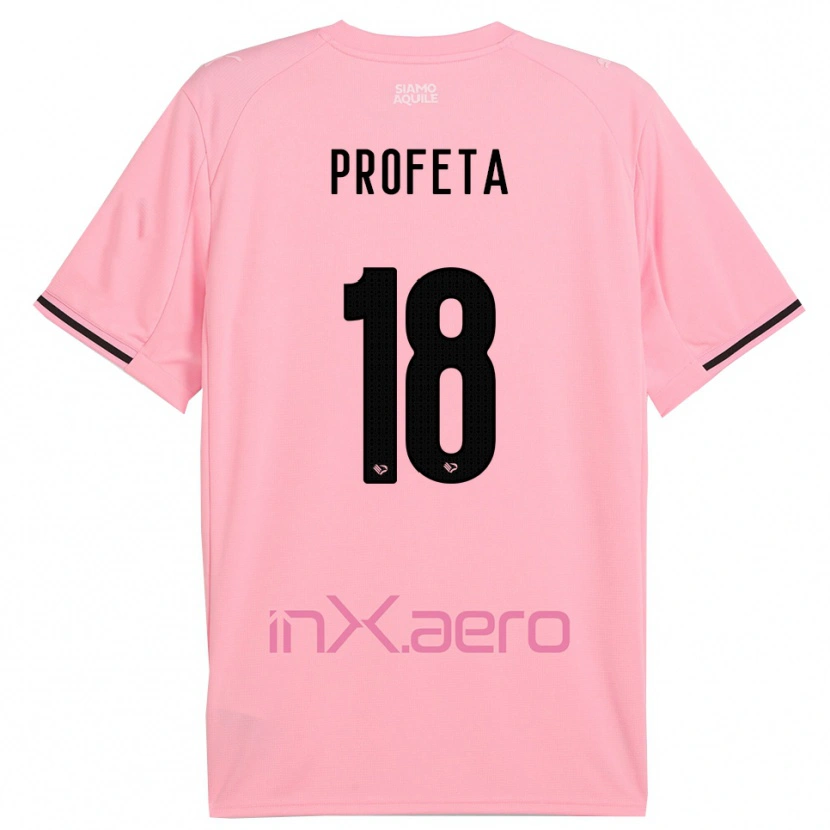 Danxen Męski Andrea Profeta #18 Różowo-Czarny Domowa Koszulka 2025/26 Koszulki Klubowe