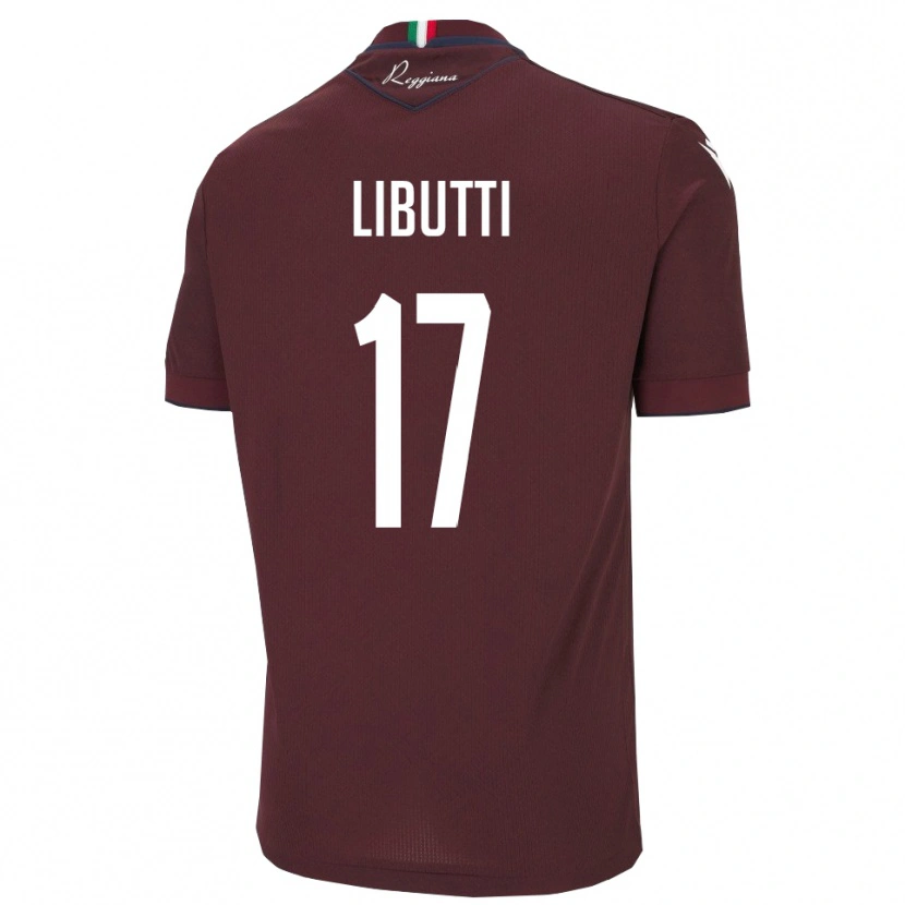 Danxen Męski Lorenzo Libutti #17 Bordowo-Biały Domowa Koszulka 2025/26 Koszulki Klubowe