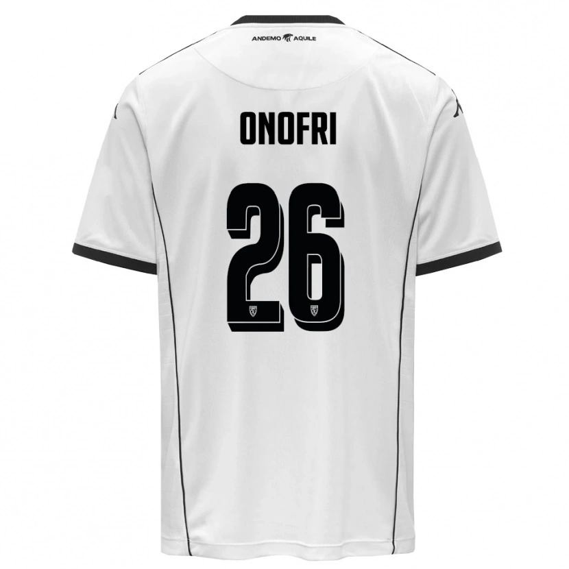 Danxen Męski Matteo Onofri #26 Biało-Czarny Domowa Koszulka 2025/26 Koszulki Klubowe