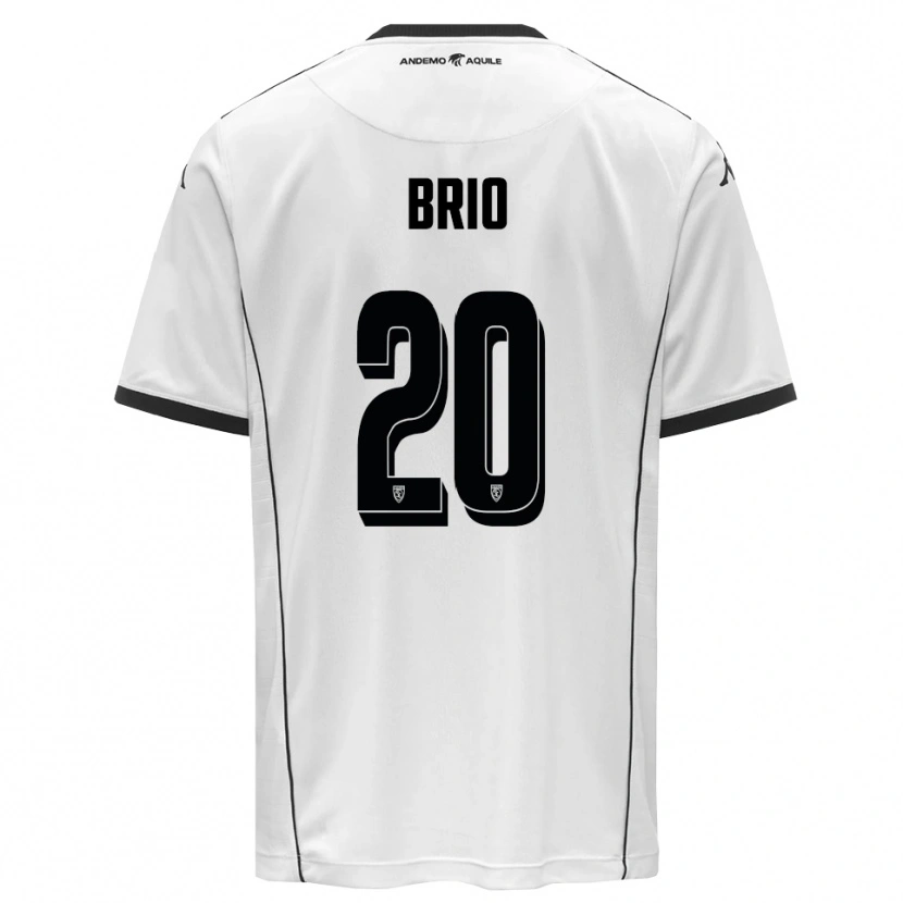 Danxen Męski Alessandro Brio #20 Biało-Czarny Domowa Koszulka 2025/26 Koszulki Klubowe