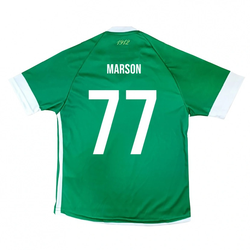 Danxen Męski Leonardo Marson #77 Zielono-Biały Domowa Koszulka 2025/26 Koszulki Klubowe