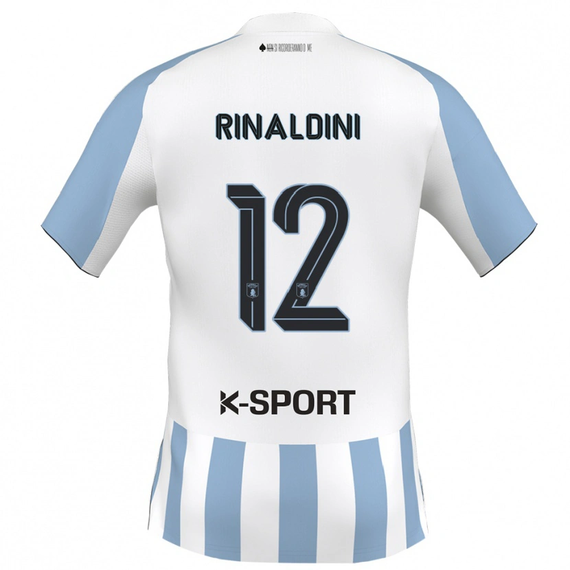Danxen Męski Ruben Rinaldini #12 Biało-Błękitny Domowa Koszulka 2025/26 Koszulki Klubowe