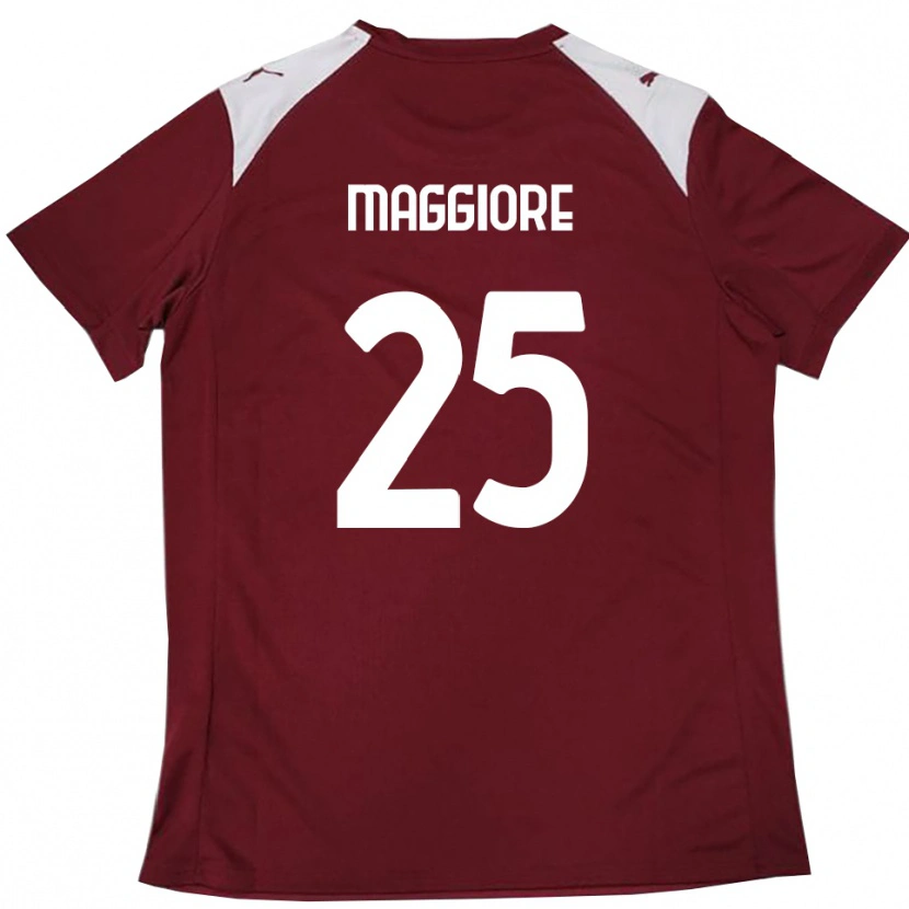 Danxen Męski Giulio Maggiore #25 Burgundowo-Biały Domowa Koszulka 2025/26 Koszulki Klubowe