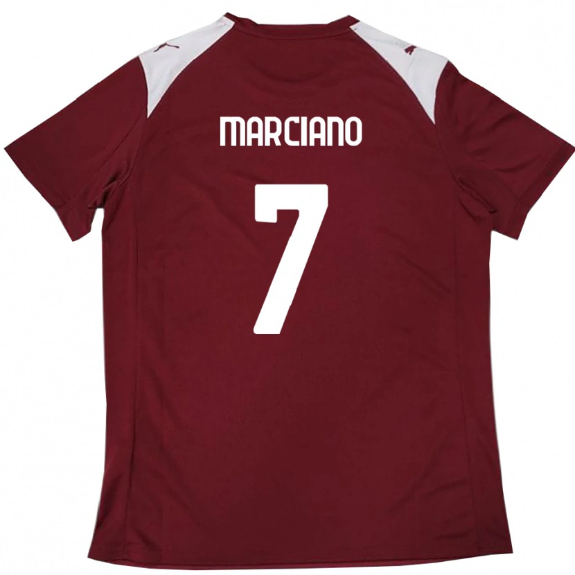 Danxen Męski Nicolò Marciano #7 Burgundowo-Biały Domowa Koszulka 2025/26 Koszulki Klubowe