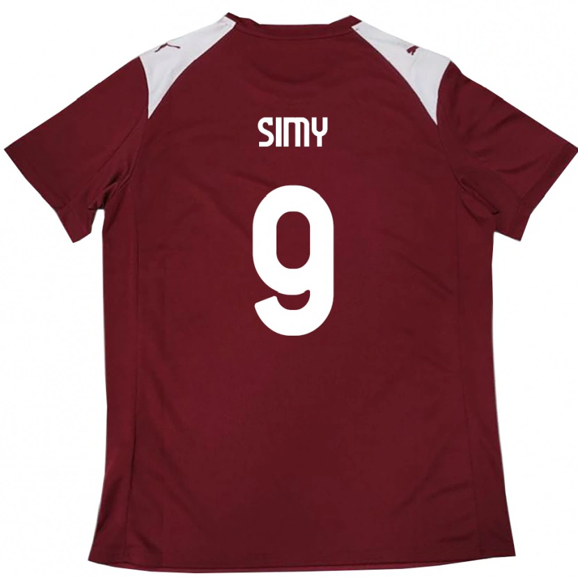 Danxen Męski Simy #9 Burgundowo-Biały Domowa Koszulka 2025/26 Koszulki Klubowe