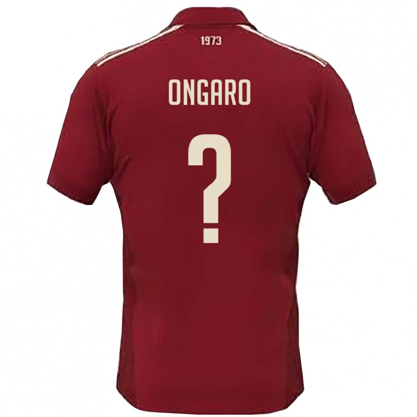 Danxen Męski Massimiliano Ongaro #0 Burgundowo-Biały Domowa Koszulka 2025/26 Koszulki Klubowe