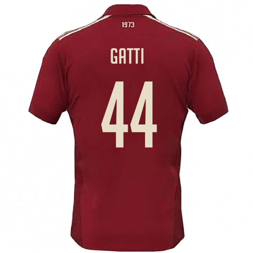 Danxen Męski Riccardo Gatti #44 Burgundowo-Biały Domowa Koszulka 2025/26 Koszulki Klubowe