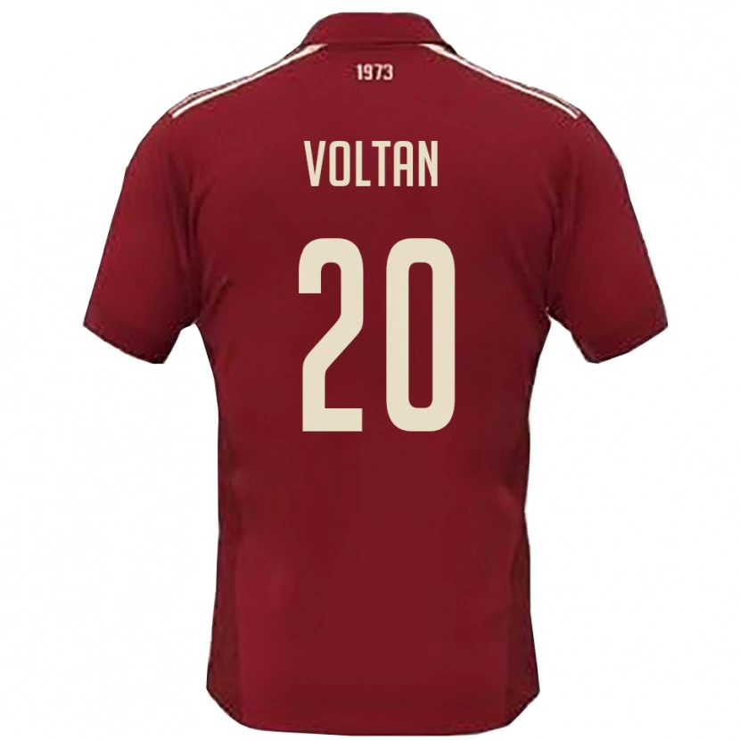 Danxen Męski Davide Voltan #20 Burgundowo-Biały Domowa Koszulka 2025/26 Koszulki Klubowe