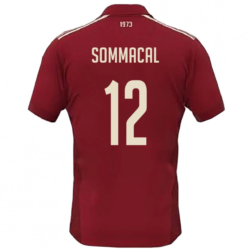 Danxen Męski Cesare Sommacal #12 Burgundowo-Biały Domowa Koszulka 2025/26 Koszulki Klubowe