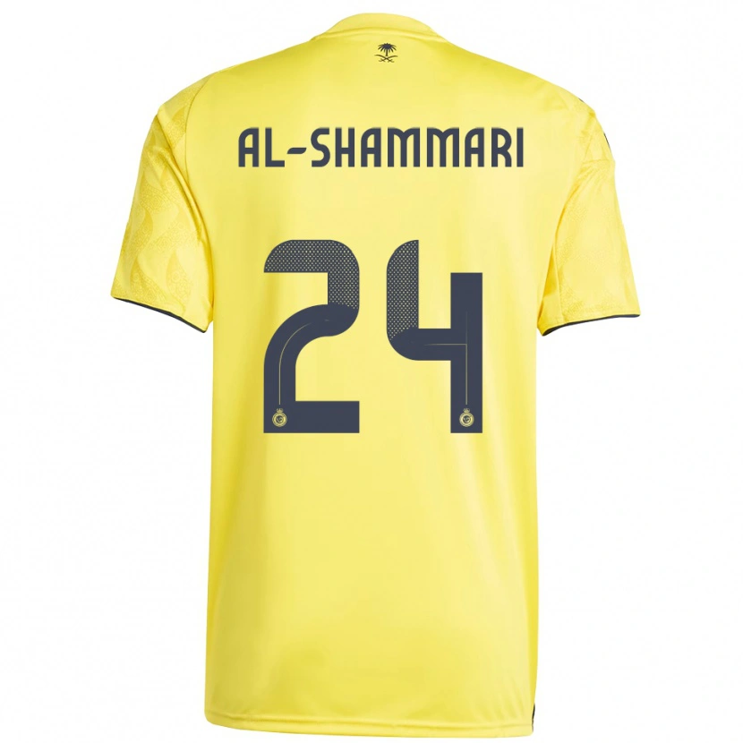 Danxen Męski Mansour Al-Shammari #24 Żółto-Czarny Domowa Koszulka 2025/26 Koszulki Klubowe