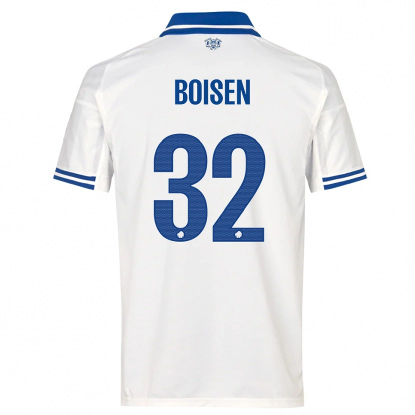 Danxen Męski Frederikke Boisen #32 Biało-Niebieski Domowa Koszulka 2025/26 Koszulki Klubowe