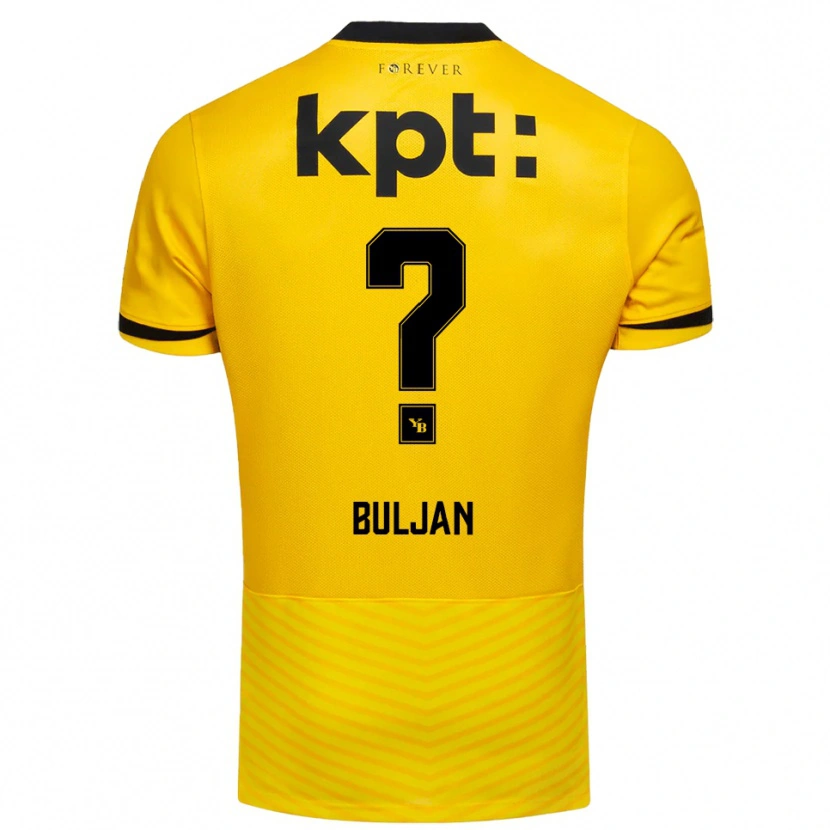 Danxen Męski Leo Buljan #0 Żółto-Czarny Domowa Koszulka 2025/26 Koszulki Klubowe