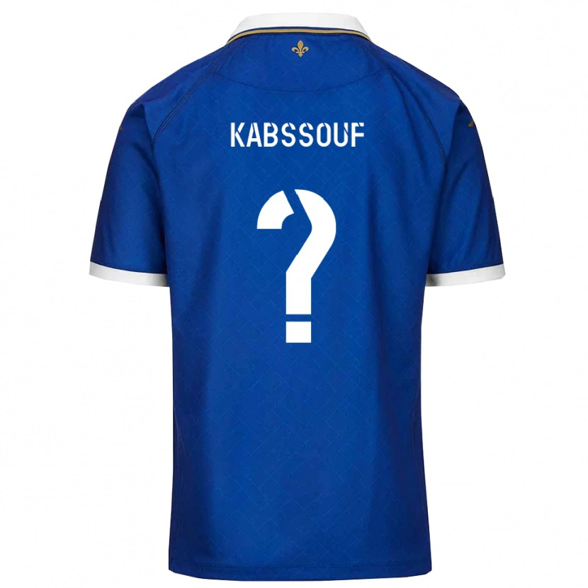 Danxen Męski Salim Kabssouf #0 Niebiesko-Złoty Domowa Koszulka 2025/26 Koszulki Klubowe