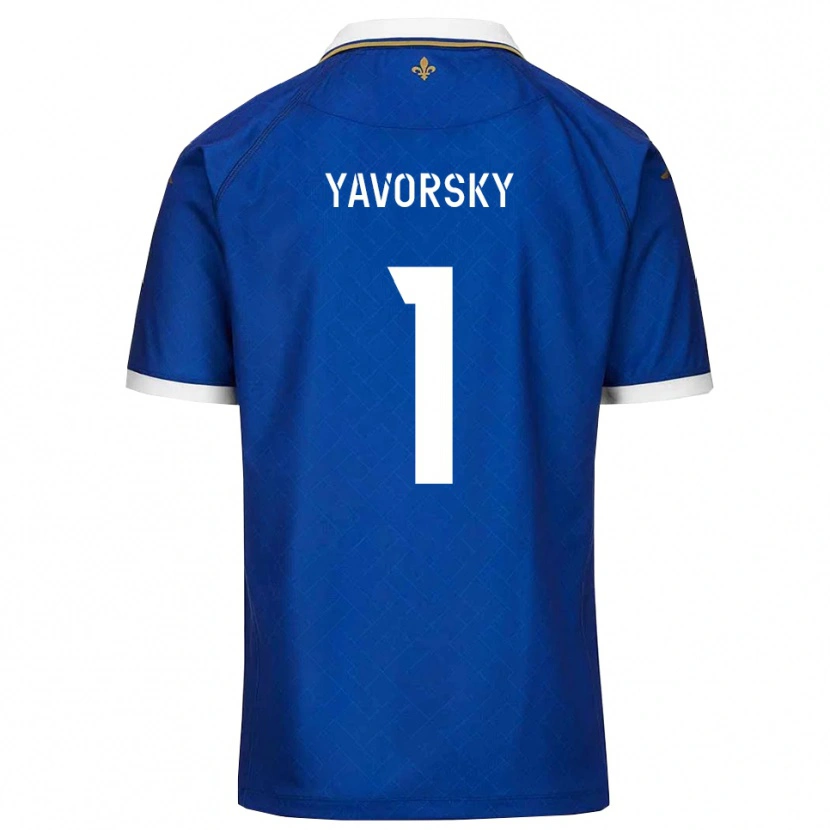 Danxen Męski Nathan Yavorsky #1 Niebiesko-Złoty Domowa Koszulka 2025/26 Koszulki Klubowe