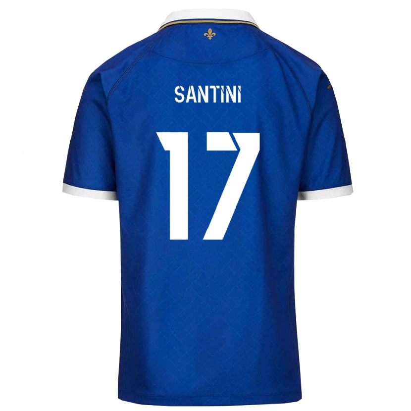 Danxen Męski Jérémi Santini #17 Niebiesko-Złoty Domowa Koszulka 2025/26 Koszulki Klubowe
