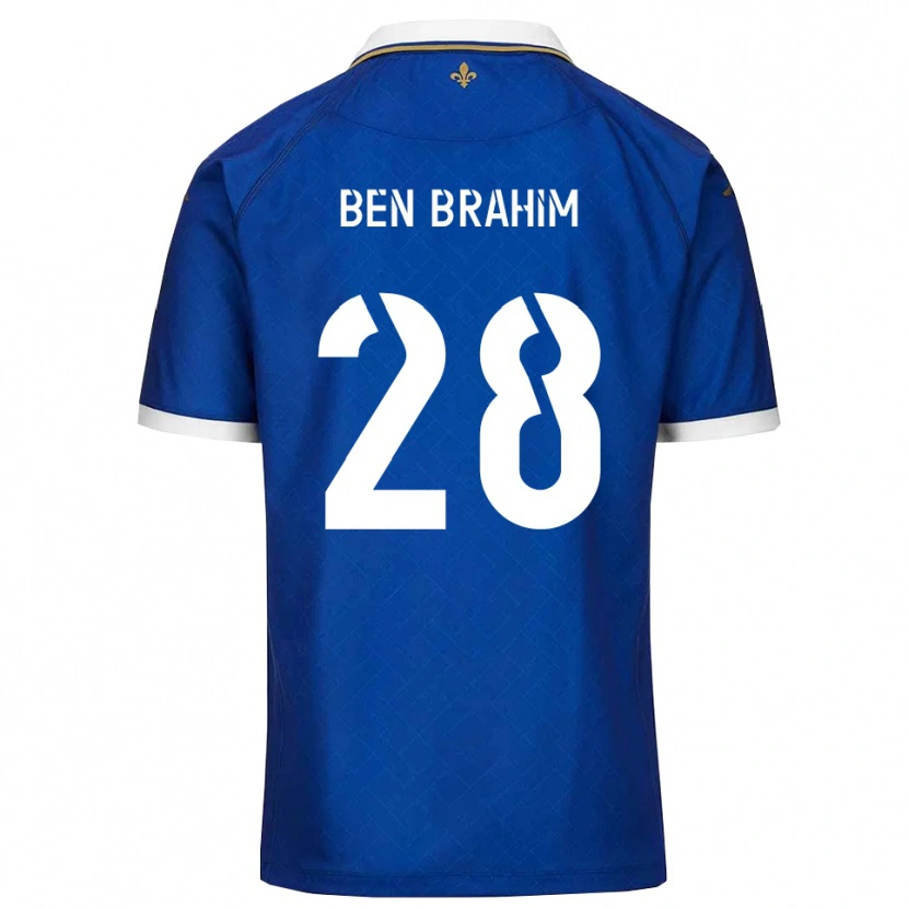 Danxen Męski Samir Ben Brahim #28 Niebiesko-Złoty Domowa Koszulka 2025/26 Koszulki Klubowe