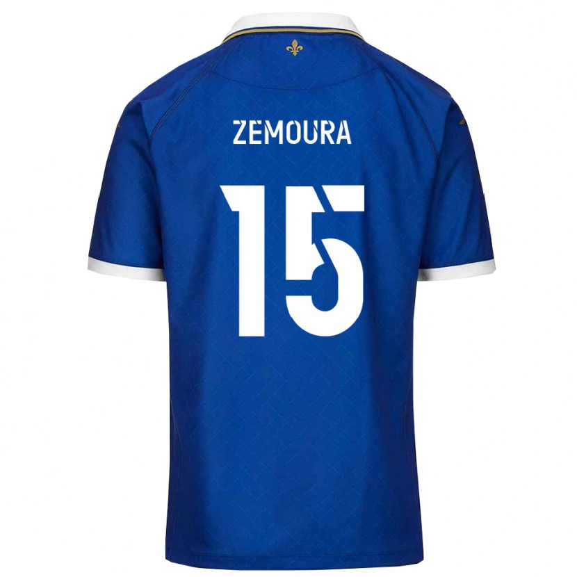 Danxen Męski Yohan Zemoura #15 Niebiesko-Złoty Domowa Koszulka 2025/26 Koszulki Klubowe