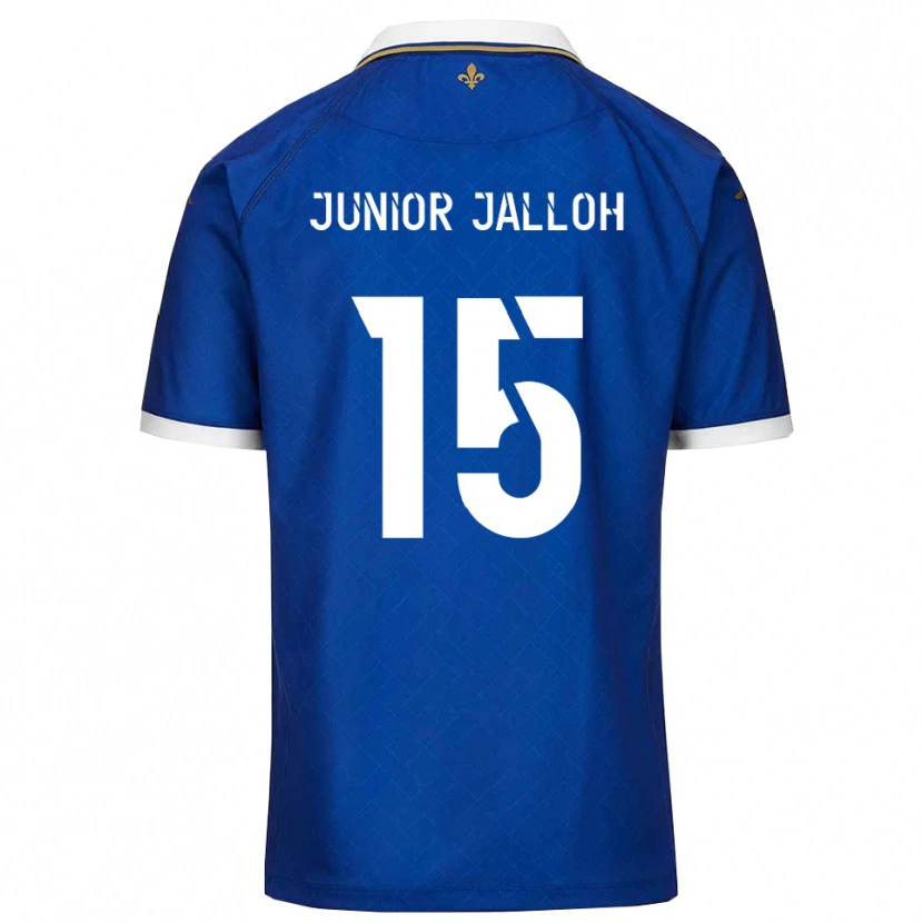 Danxen Męski Abubakar Junior Jalloh #15 Niebiesko-Złoty Domowa Koszulka 2025/26 Koszulki Klubowe