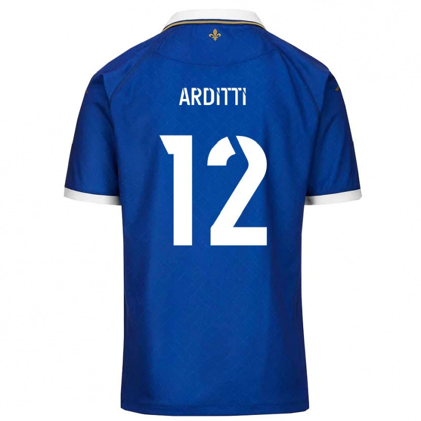 Danxen Męski Nathan Arditti #12 Niebiesko-Złoty Domowa Koszulka 2025/26 Koszulki Klubowe