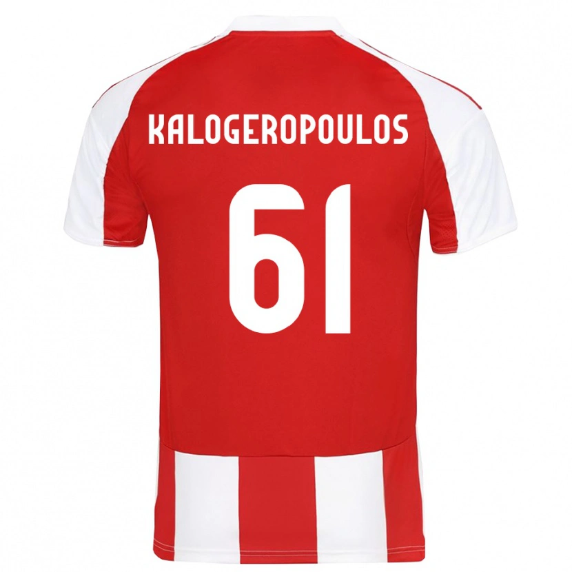 Danxen Męski Alexios Kalogeropoulos #61 Czerwono-Biały Domowa Koszulka 2025/26 Koszulki Klubowe