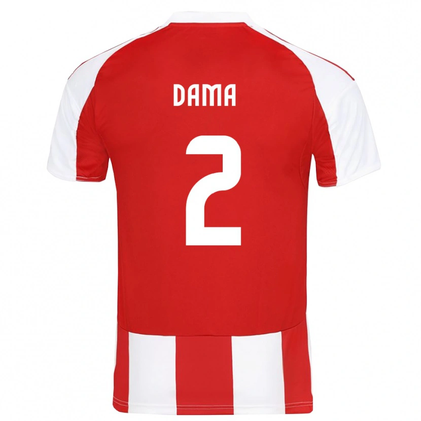 Danxen Męski Antonis Dama #2 Czerwono-Biały Domowa Koszulka 2025/26 Koszulki Klubowe