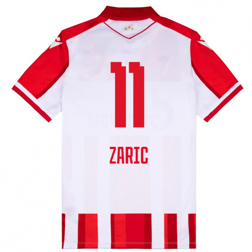 Danxen Męski Luka Zaric #11 Czerwono-Biały Domowa Koszulka 2025/26 Koszulki Klubowe