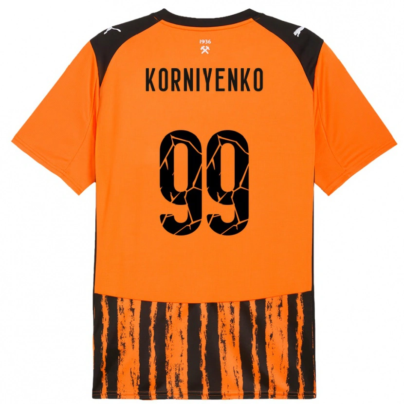 Danxen Męski Viktor Korniyenko #99 Pomarańczowo-Czarny Domowa Koszulka 2025/26 Koszulki Klubowe