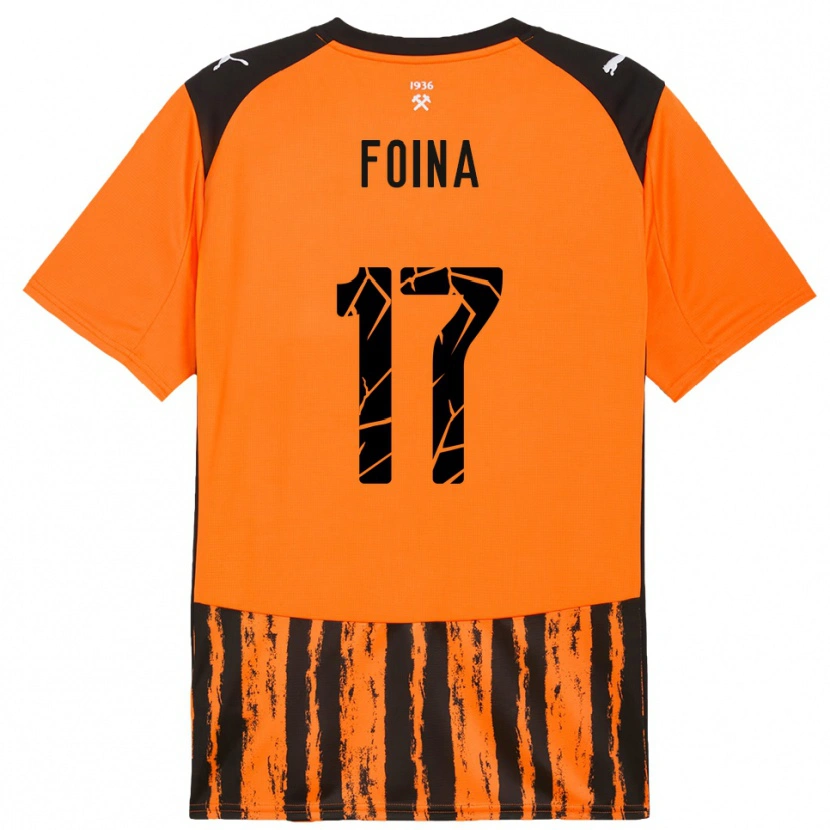 Danxen Męski Arseniy Foina #17 Pomarańczowo-Czarny Domowa Koszulka 2025/26 Koszulki Klubowe