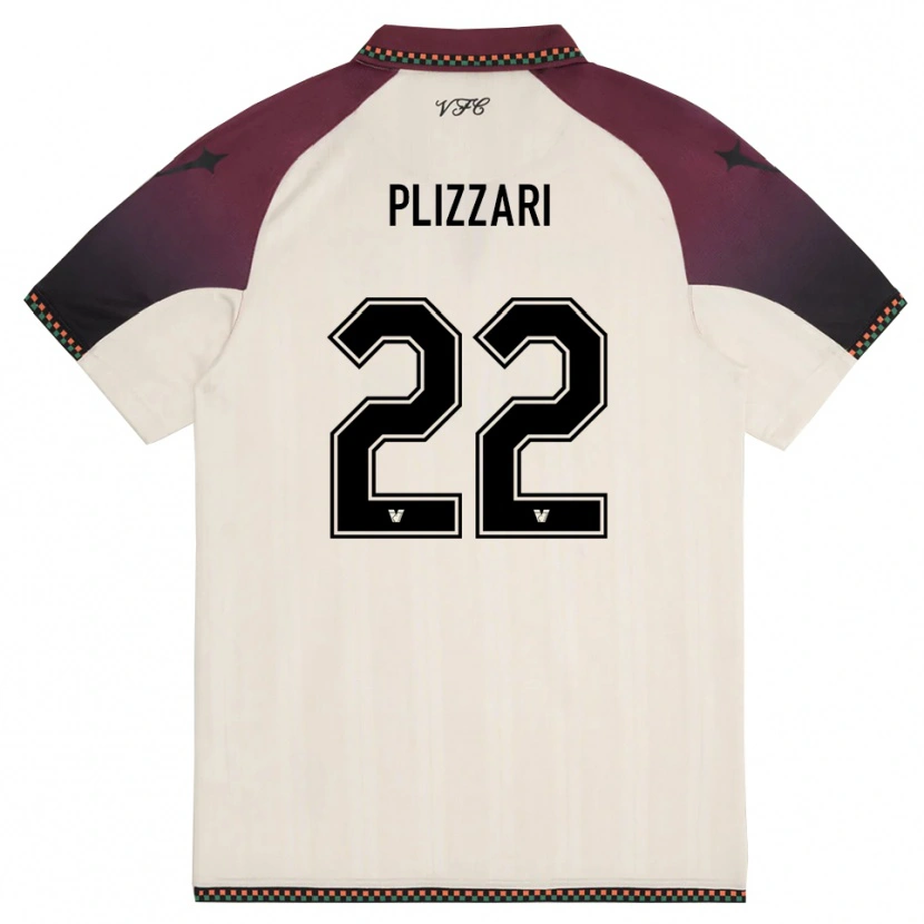 Danxen Męski Alessandro Plizzari #22 Kremowo-Burgundowy Wyjazdowa Koszulka 2025/26 Koszulki Klubowe