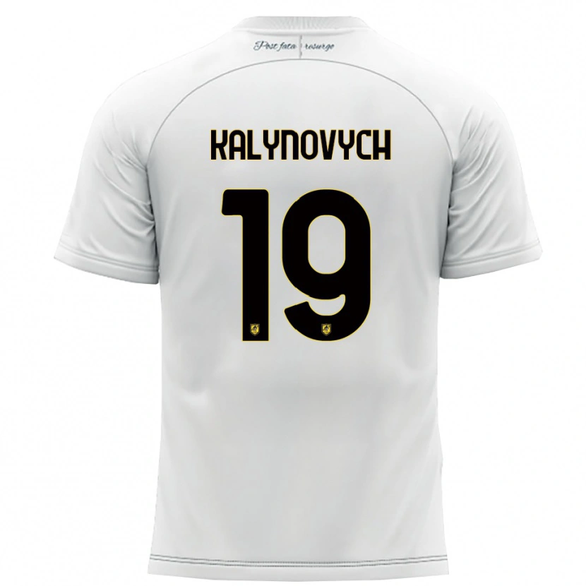 Danxen Męski Igor Kalynovych #19 Biało-Żółty Wyjazdowa Koszulka 2025/26 Koszulki Klubowe