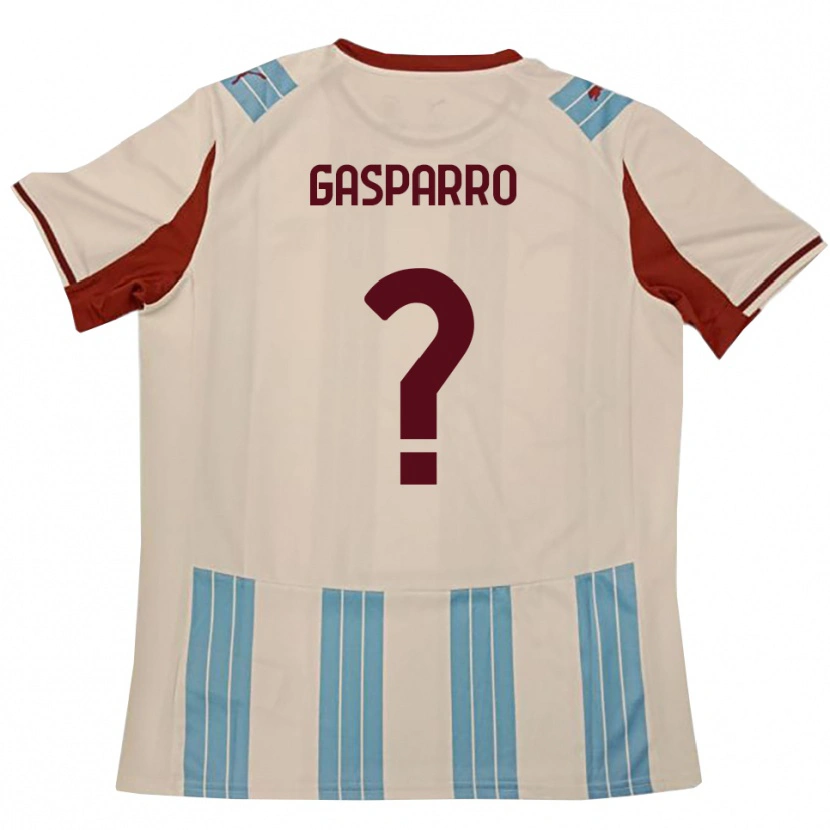 Danxen Męski Roberto Gasparro #0 Błękitno-Biały Wyjazdowa Koszulka 2025/26 Koszulki Klubowe