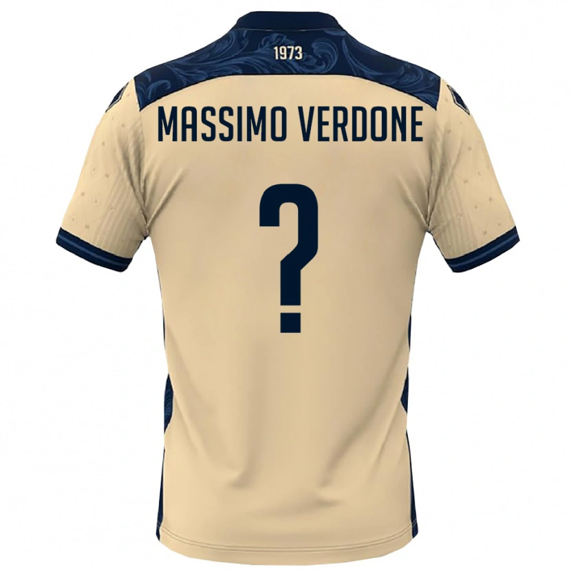 Danxen Męski Valerio Massimo Verdone #0 Biało-Granatowy Wyjazdowa Koszulka 2025/26 Koszulki Klubowe