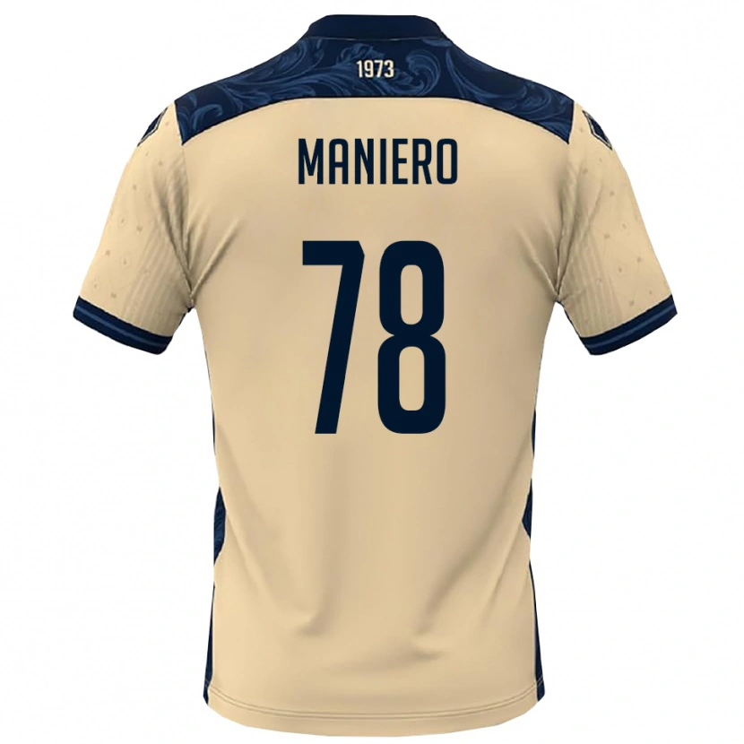 Danxen Męski Luca Maniero #78 Biało-Granatowy Wyjazdowa Koszulka 2025/26 Koszulki Klubowe