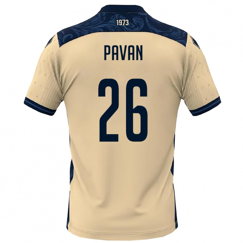 Danxen Męski Nicola Pavan #26 Biało-Granatowy Wyjazdowa Koszulka 2025/26 Koszulki Klubowe