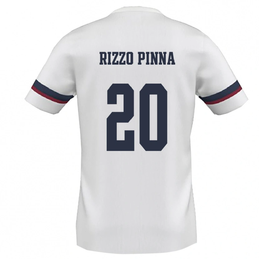 Danxen Męski Andrea Rizzo Pinna #20 Biało-Czerwony Wyjazdowa Koszulka 2025/26 Koszulki Klubowe