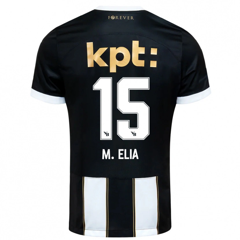 Danxen Męski Meschack Elia #15 Czarno-Biały Wyjazdowa Koszulka 2025/26 Koszulki Klubowe