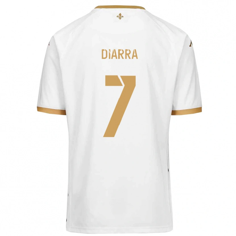 Danxen Męski Cheick Diarra #7 Biało-Złoty Wyjazdowa Koszulka 2025/26 Koszulki Klubowe