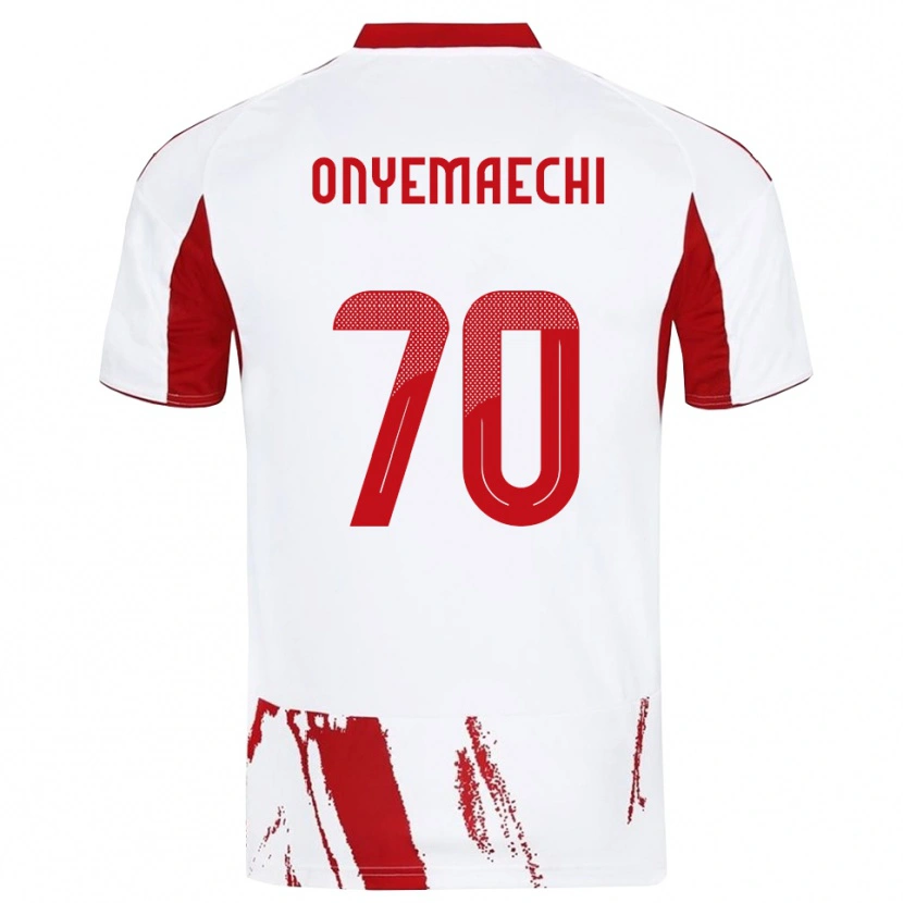Danxen Męski Bruno Onyemaechi #70 Biało-Czerwony Wyjazdowa Koszulka 2025/26 Koszulki Klubowe