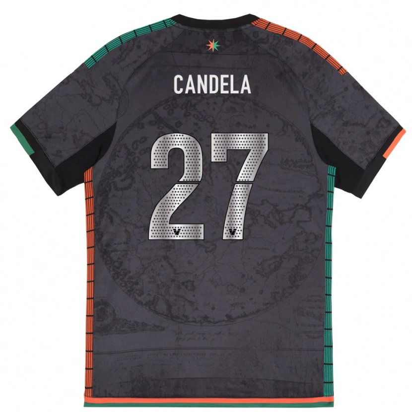 Danxen Kobiety Antonio Candela #27 Ciemnoszary Domowa Koszulka 2025/26 Koszulki Klubowe
