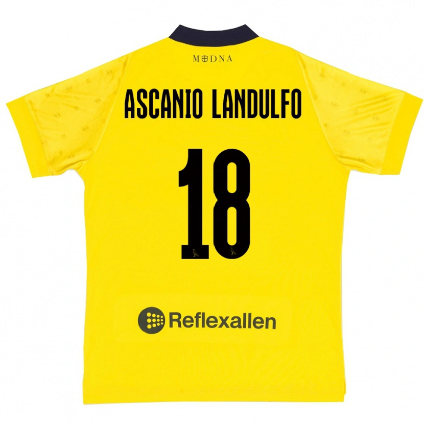 Danxen Kobiety Gabriele Ascanio Landulfo #18 Żółto-Granatowy Domowa Koszulka 2025/26 Koszulki Klubowe