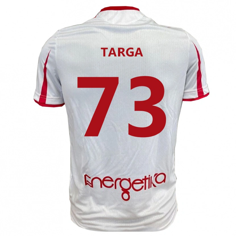 Danxen Kobiety Alberto Targa #73 Biało-Czerwony Domowa Koszulka 2025/26 Koszulki Klubowe