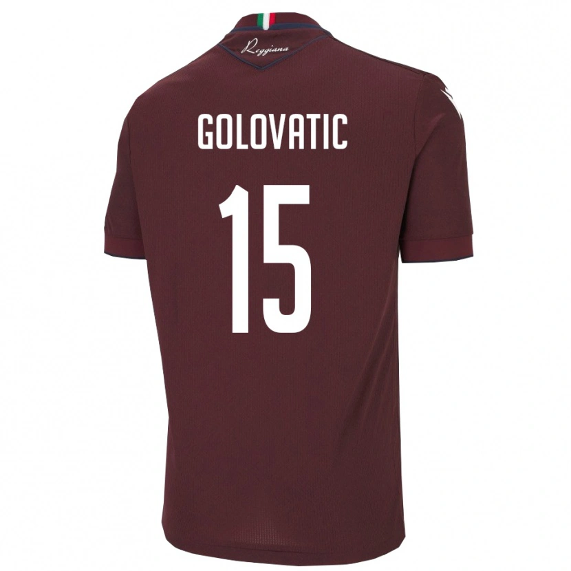 Danxen Kobiety Daniel Golovatic #15 Bordowo-Biały Domowa Koszulka 2025/26 Koszulki Klubowe