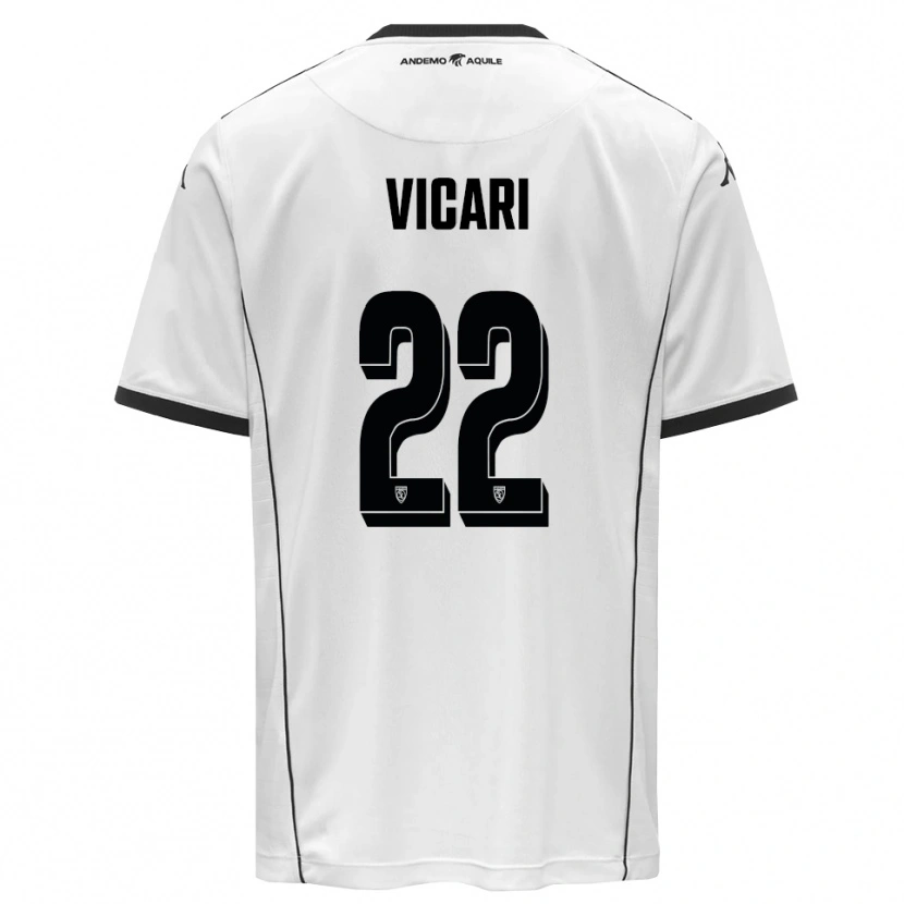 Danxen Kobiety David Vicari #22 Biało-Czarny Domowa Koszulka 2025/26 Koszulki Klubowe