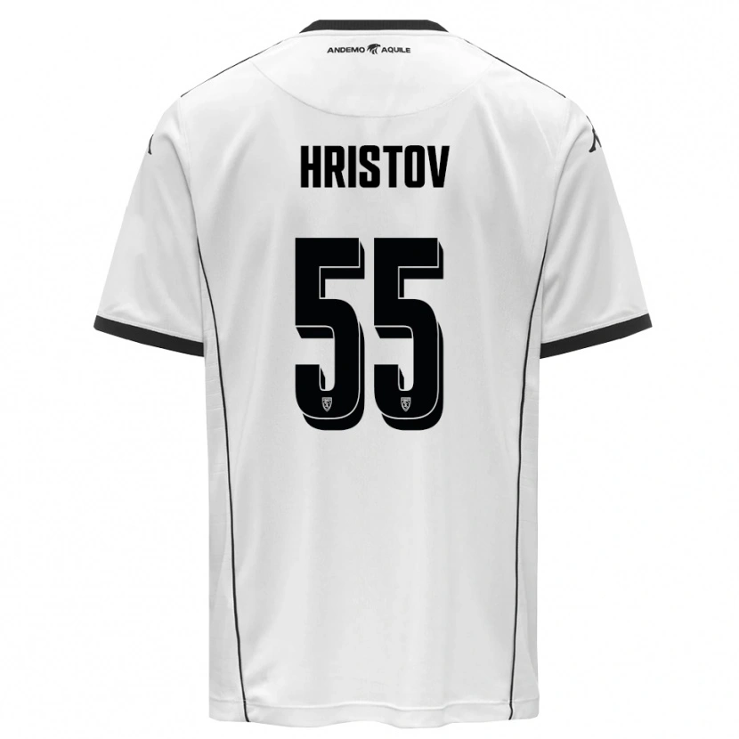 Danxen Kobiety Petko Hristov #55 Biało-Czarny Domowa Koszulka 2025/26 Koszulki Klubowe