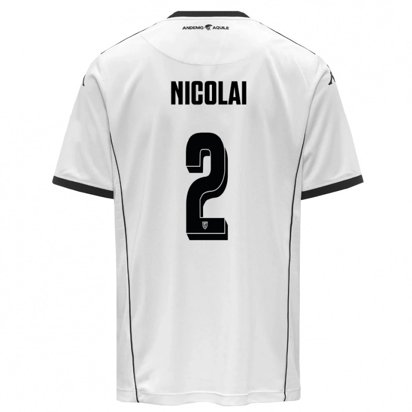 Danxen Kobiety Gabriele Nicolai #2 Biało-Czarny Domowa Koszulka 2025/26 Koszulki Klubowe