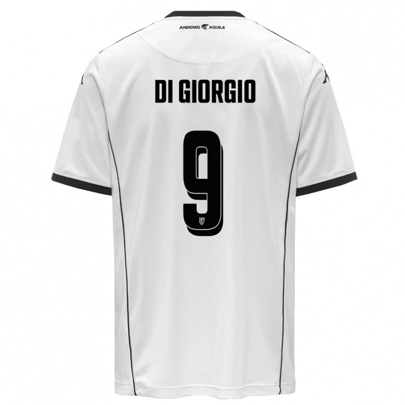 Danxen Kobiety Riccardo Di Giorgio #9 Biało-Czarny Domowa Koszulka 2025/26 Koszulki Klubowe