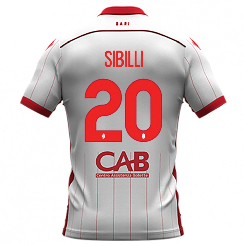 Danxen Kobiety Giuseppe Sibilli #20 Biało-Czerwony Domowa Koszulka 2025/26 Koszulki Klubowe