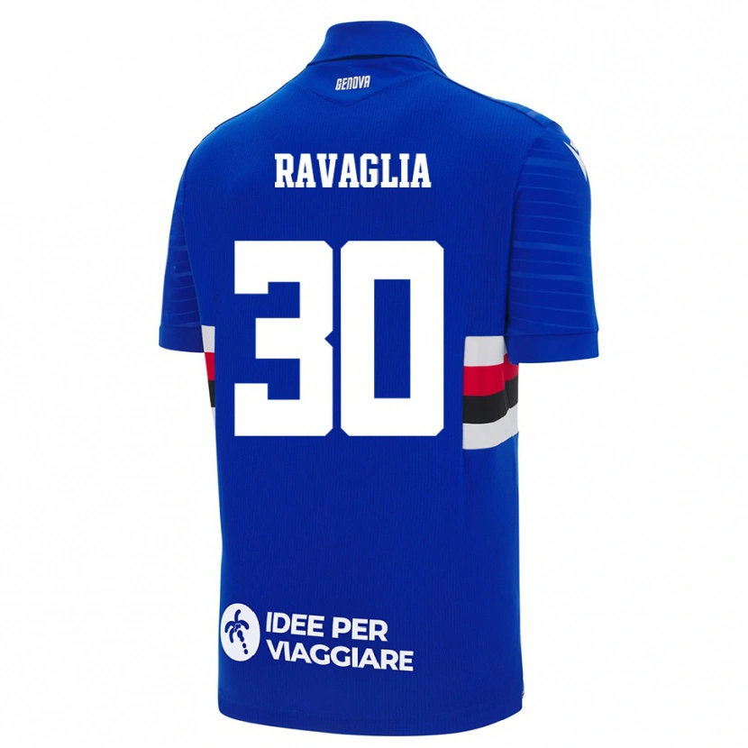 Danxen Kobiety Nicola Ravaglia #30 Niebiesko-Biały Domowa Koszulka 2025/26 Koszulki Klubowe
