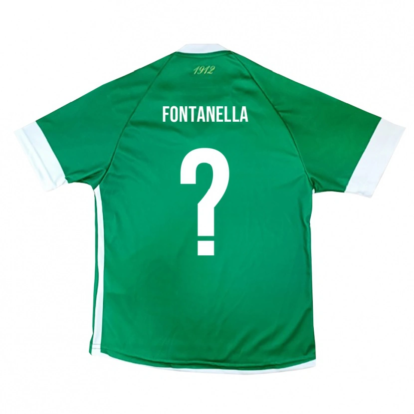 Danxen Kobiety Emanuele Fontanella #0 Zielono-Biały Domowa Koszulka 2025/26 Koszulki Klubowe