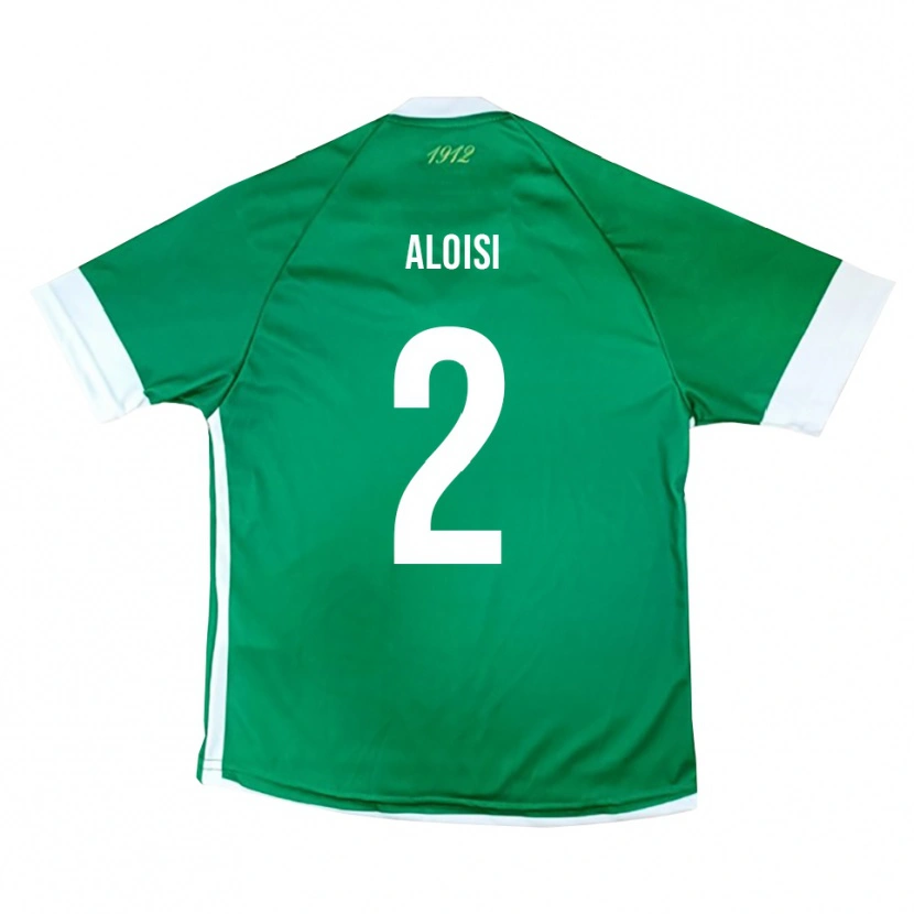 Danxen Kobiety Antonio Aloisi #2 Zielono-Biały Domowa Koszulka 2025/26 Koszulki Klubowe